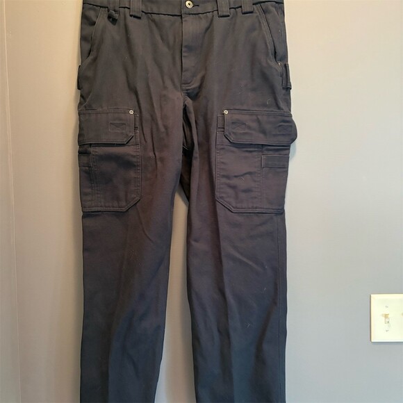 Duluth Trading Company Other - Duluth Trading Co Men's Fire Hose Cargo Work Pants Navy Relaxed 36x32 EUC